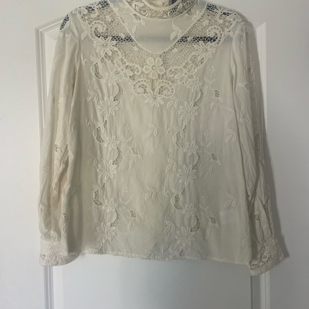 Sea New York White Lace Blouse - Picture 2 of 6